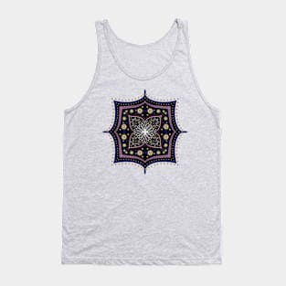 Curved 8 Flower Mandala Tank Top